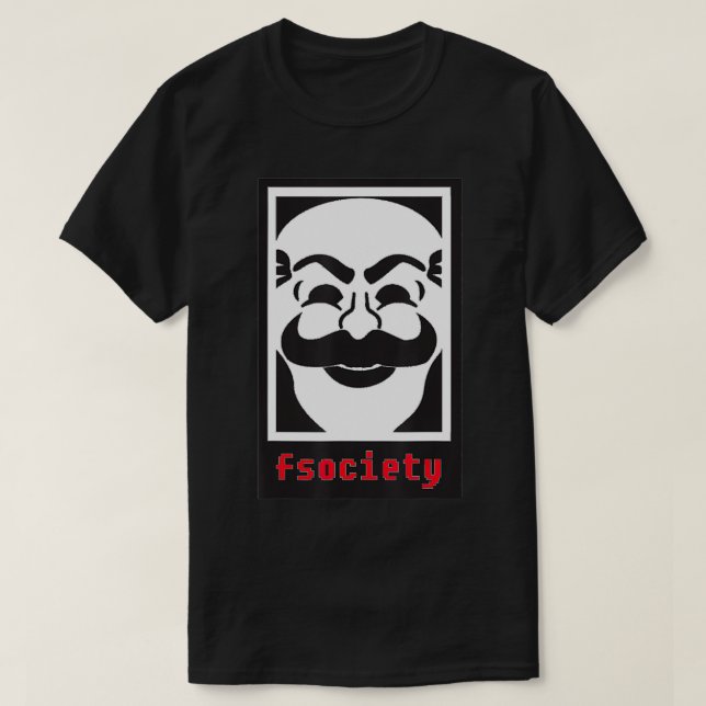 Tee Mr Mask Robot Control Is An Illusion E Corp Ha (Design Front)