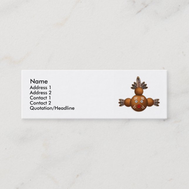 Tee Mudhead Mini Business Card (Front)