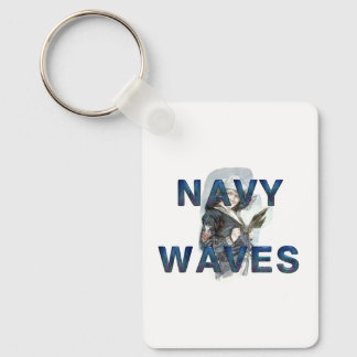 TEE Navy Waves Keychain