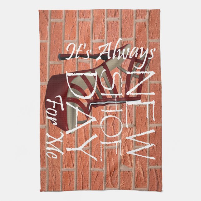 TEE New Shoe Day Kitchen Towel (Vertical)