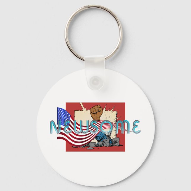 TEE Newsome for President Keychain (Front)