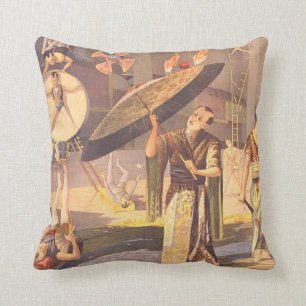 TEE Orient Circus Throw Pillow