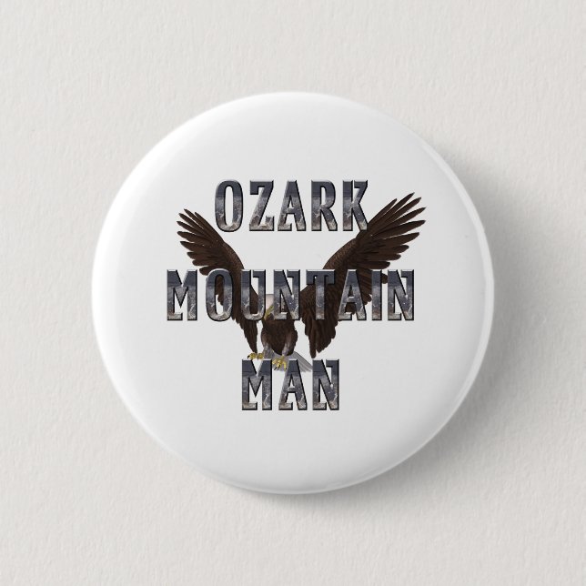 TEE Ozark Mountain Man 2 Inch Round Button (Front)