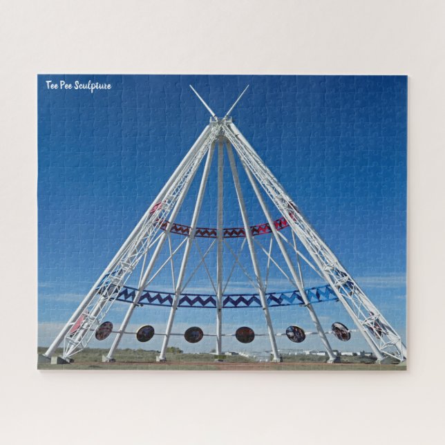 Tee Pee Sculpture Jigsaw Puzzle (Horizontal)