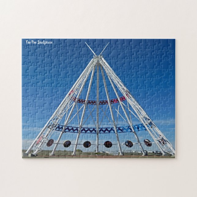 Tee Pee Sculpture Jigsaw Puzzle (Horizontal)