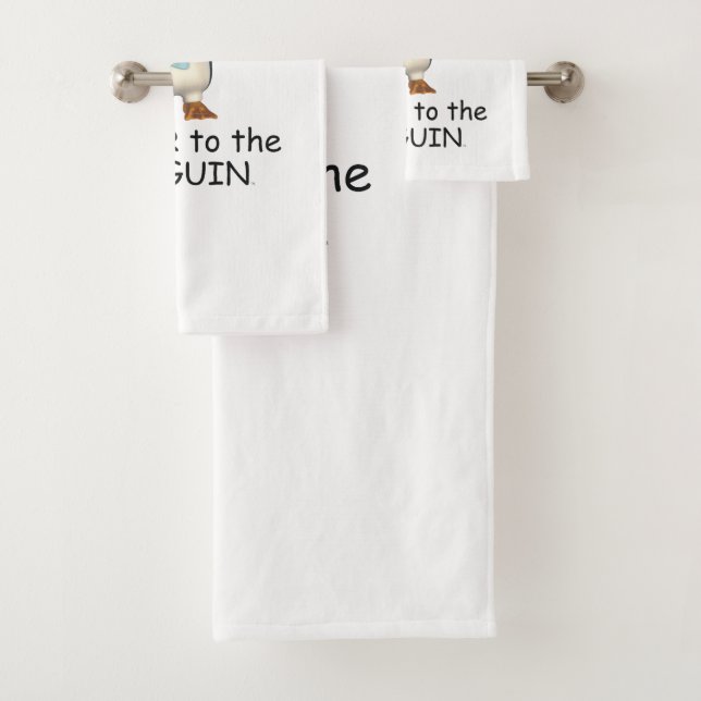 TEE Penguin Power Bath Towel Set (Insitu)