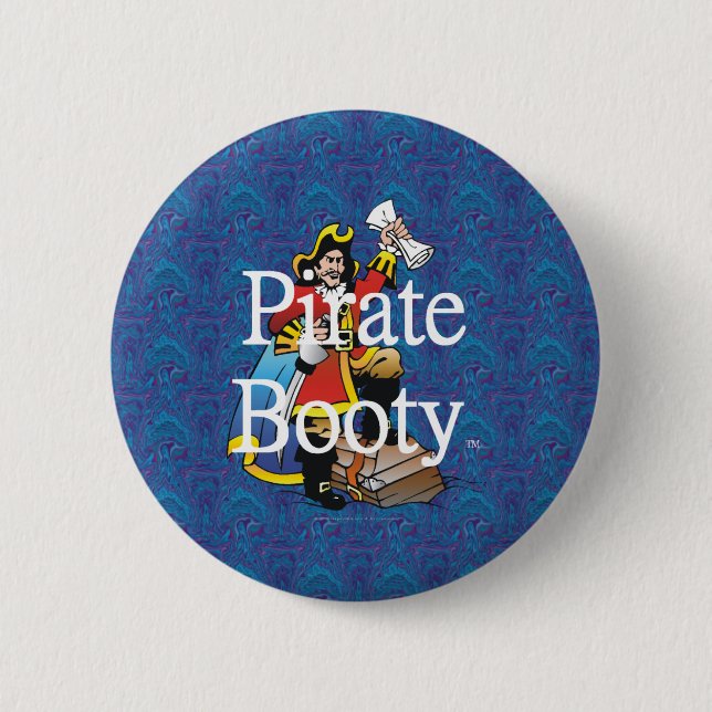 TEE Pirate Booty 2 Inch Round Button (Front)