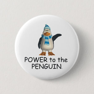TEE Power to the Penguin 2 Inch Round Button