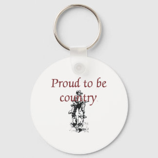 TEE Proud to be Country Keychain