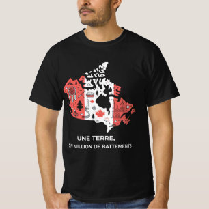 Tee Québec : Mosaïque de Symboles Unis