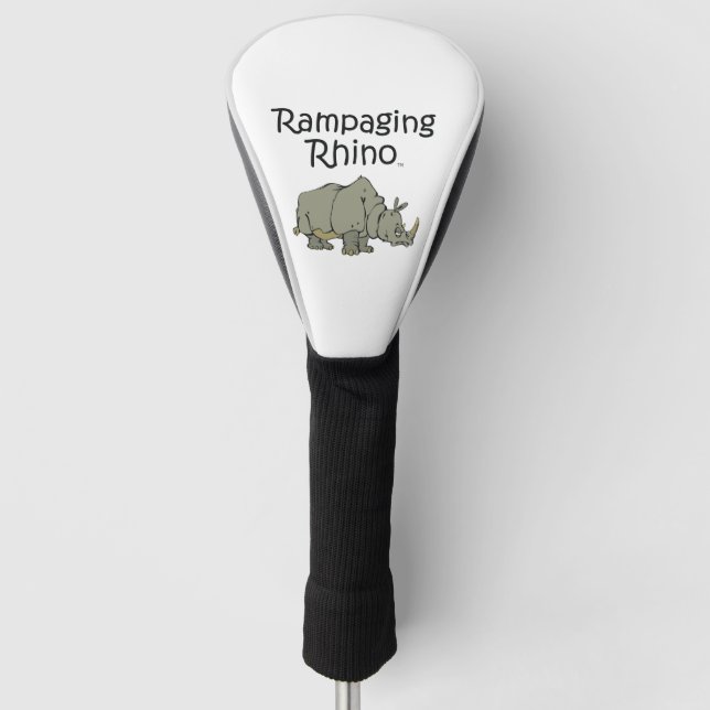 TEE Rampaging Rhino Golf Head Cover (Front)