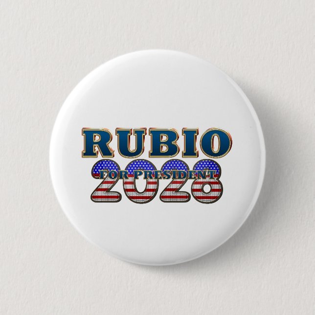 TEE Rubio 2028 2 Inch Round Button (Front)
