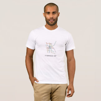 Tee - shirt de T-shirt de carte de métro de Mexico