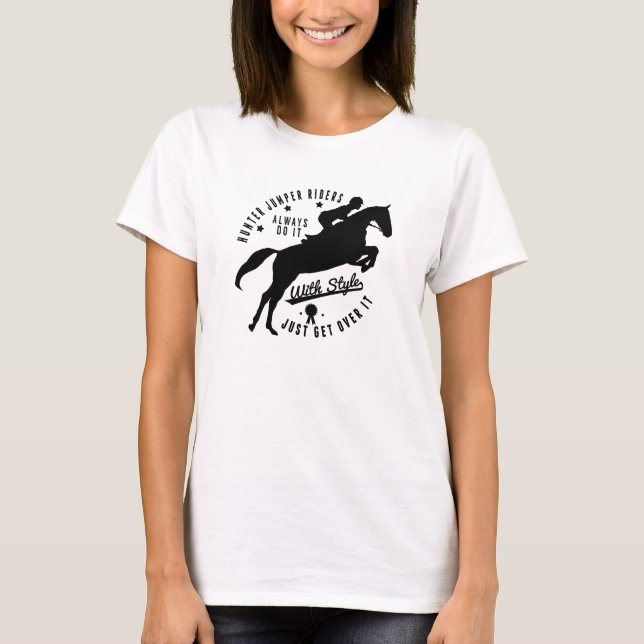 Tee - shirt équestre de cheval de pullover de (Devant)