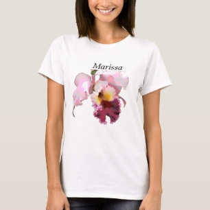 Tee Shirt for Woman with Pink Orchid