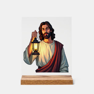 Tee-shirt Jésus Lanterne silencieuse Gravure vinta