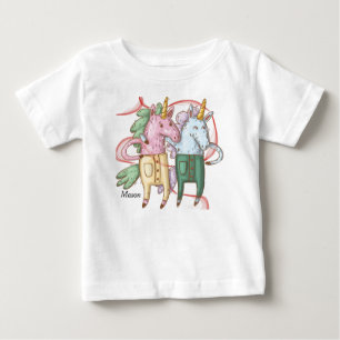 Tee Shirt with Unicorns for Baby Boy