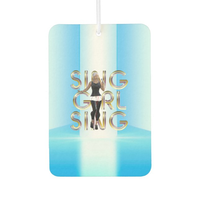 TEE Sing Girl Sing Air Freshener (Front)