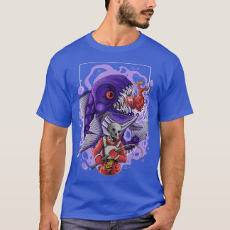Tee Skeleton Attacks a Large Fish Monster Sea Pira