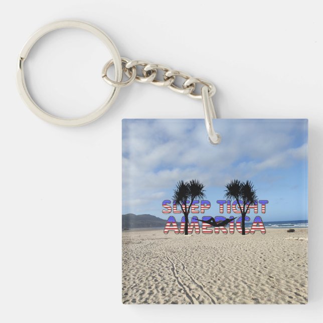 TEE Sleep Tight America Magnets Keychain (Front)