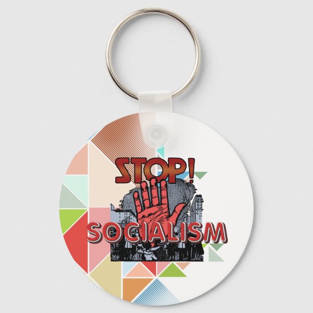 TEE Stop Socialism Keychain (Front)