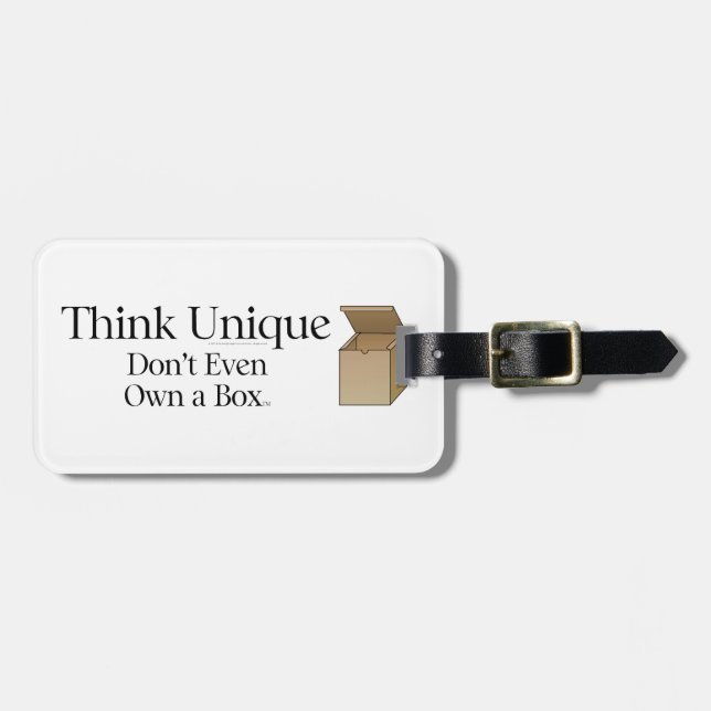 TEE Think Unique Luggage Tag (Front Horizontal)