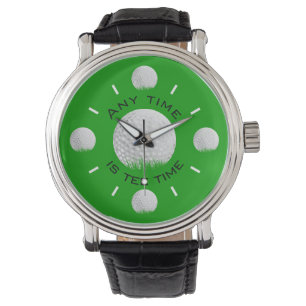 Tee Time Golf Ball in Grass Watch