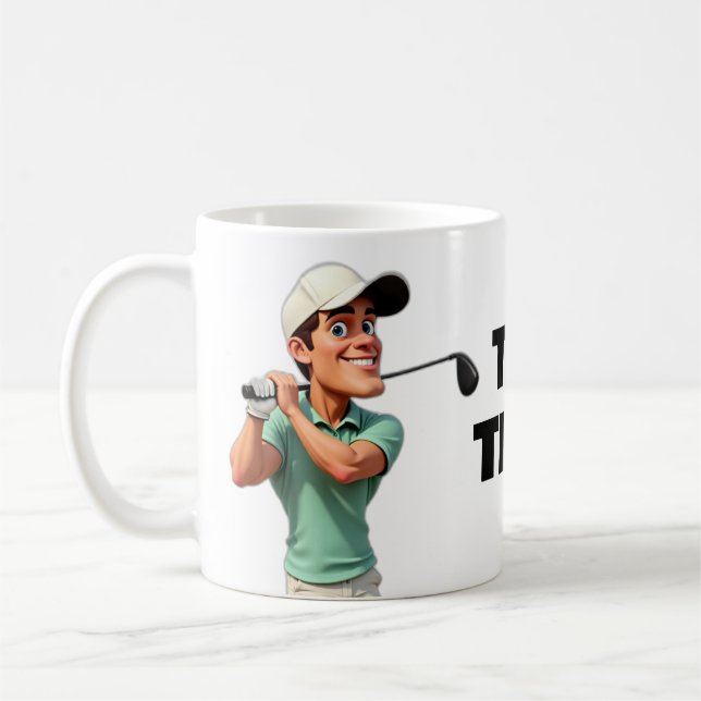 TEE TIME Golf Sporting Goods Novelty Office  Coffee Mug (Left)