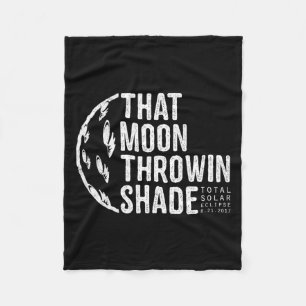 Tee Total Solar Eclipse 2017 Moon Fleece Blanket