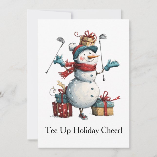 Tee Up Holiday Cheer! Card (Front)