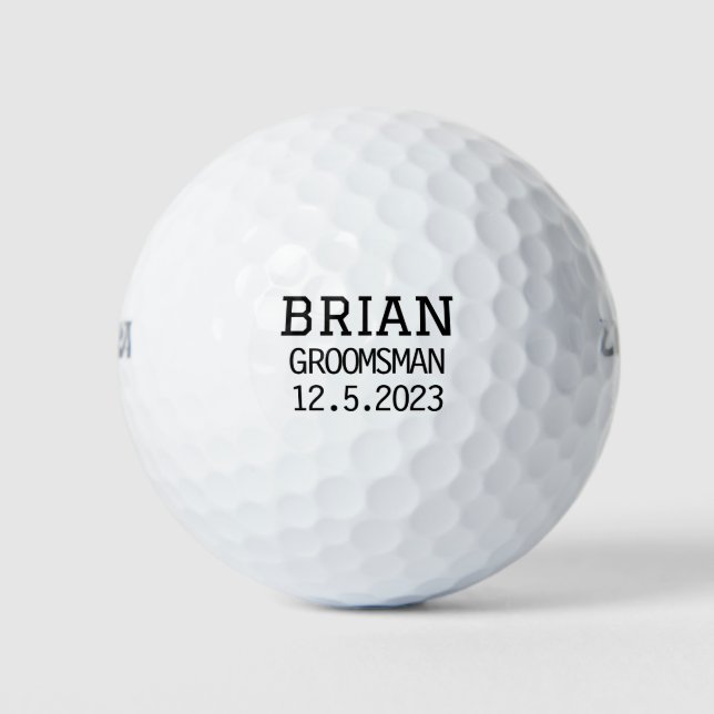 Tee Up Your Groomsman Proposal with Personalized G Golf Balls (Front)