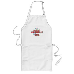 TEE Valentine Girl Humor Ladies T-Shirts Long Apron