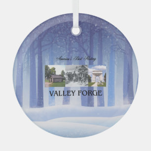 TEE Valley Forge Glass Ornament