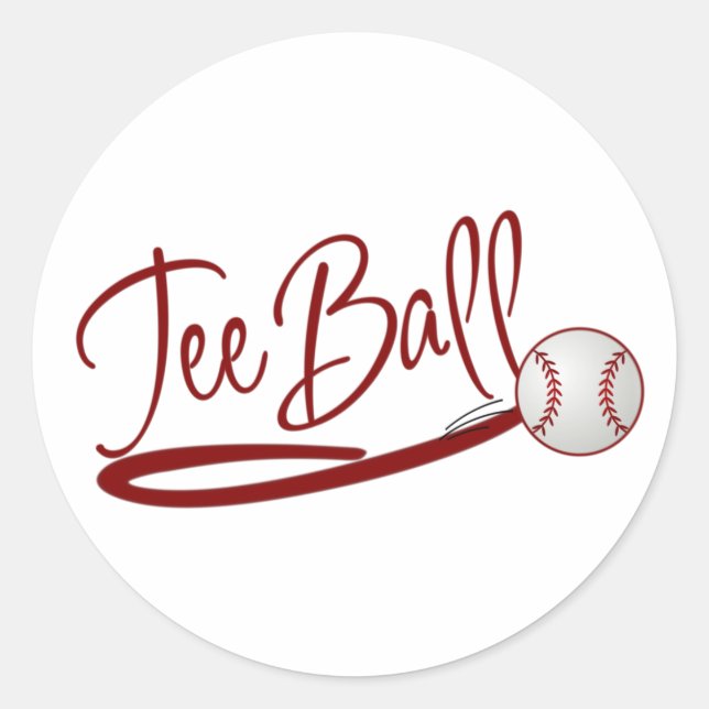 Teeball Classic Round Sticker (Front)