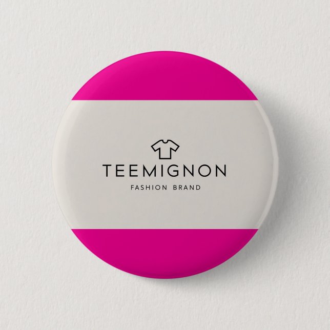 TeeMignon Badge - Too cute to be true! 2 Inch Round Button (Front)