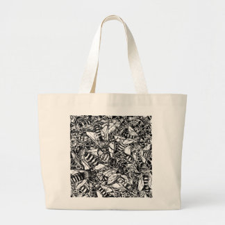Teeming Bees Large Tote Bag