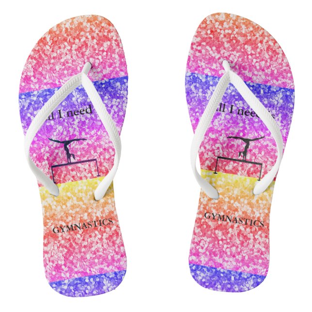 TEEN / ADULT GYMNASTICS FLIP FLOPS - SANDALS (Footbed)