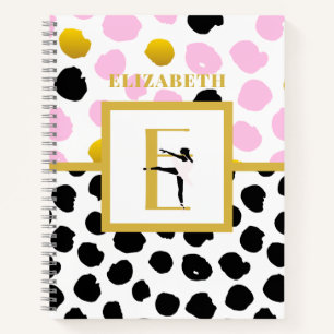 Teen Ballerina Dance Steps Journal Log Records