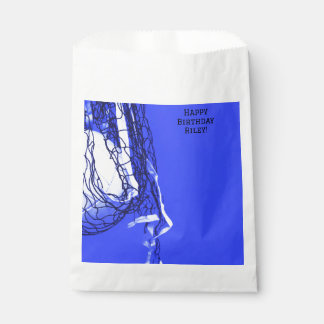 Teen Bold Blue Net & Volleyball Sports Favour Bag