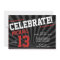 Teen Boy Birthday Invitation-Any Year, Red