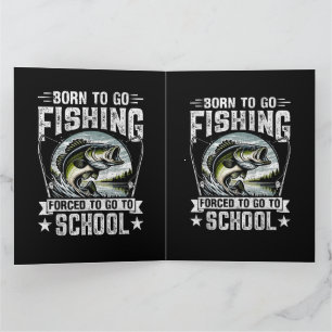 Teen Boys Fishing Forced to Go to School Thank You Card