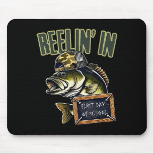Teen Boys Fishing Reeling In First Day Of School B Mouse Pad