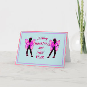 Teen Fairy Silloutte Christmas Card