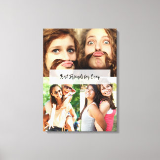 teen/Gen Z styled Cute BFF Aesthetic Canvas Print