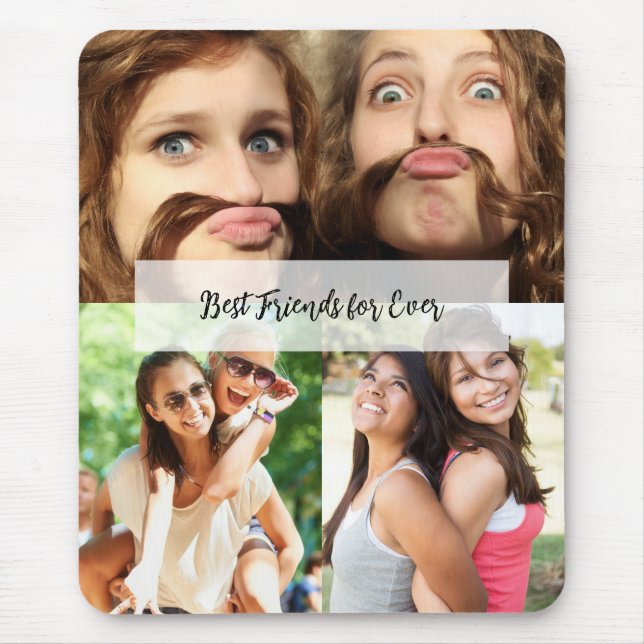 teen/Gen Z styled Cute BFF Aesthetic Mouse Pad (Front)