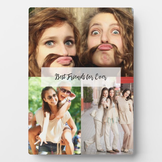 teen/Gen Z styled Cute BFF Aesthetic Plaque (Front)