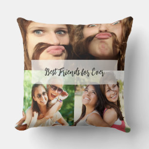 teen/Gen Z styled Cute BFF Aesthetic Throw Pillow