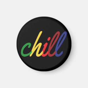 Teen Girl Chill Retro Colours Magnet