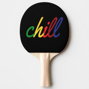 Teen Girl Chill Retro Colours Ping Pong Paddle