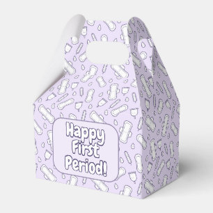 Teen Girl Cute Purple Tampon First Period Party Favor Box